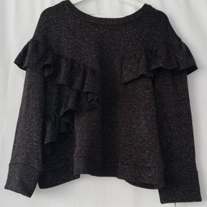 NWT Anthropologie Eva Franco Sz XL Ruffle Knit Top